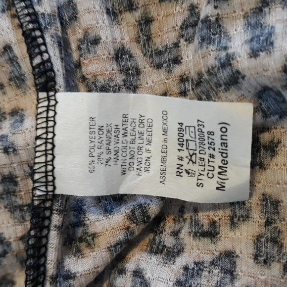 Jessica Simpson Cheetah Print Baby Doll Dress/ Dress Ruffled Bottom Size M /NWT - Picture 11 of 11